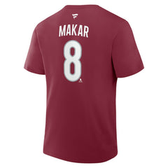 Cale Makar Colorado Avalanche Fanatics Authentic Stack Name & Number T-Shirt - Burgundy | Fanatics discount