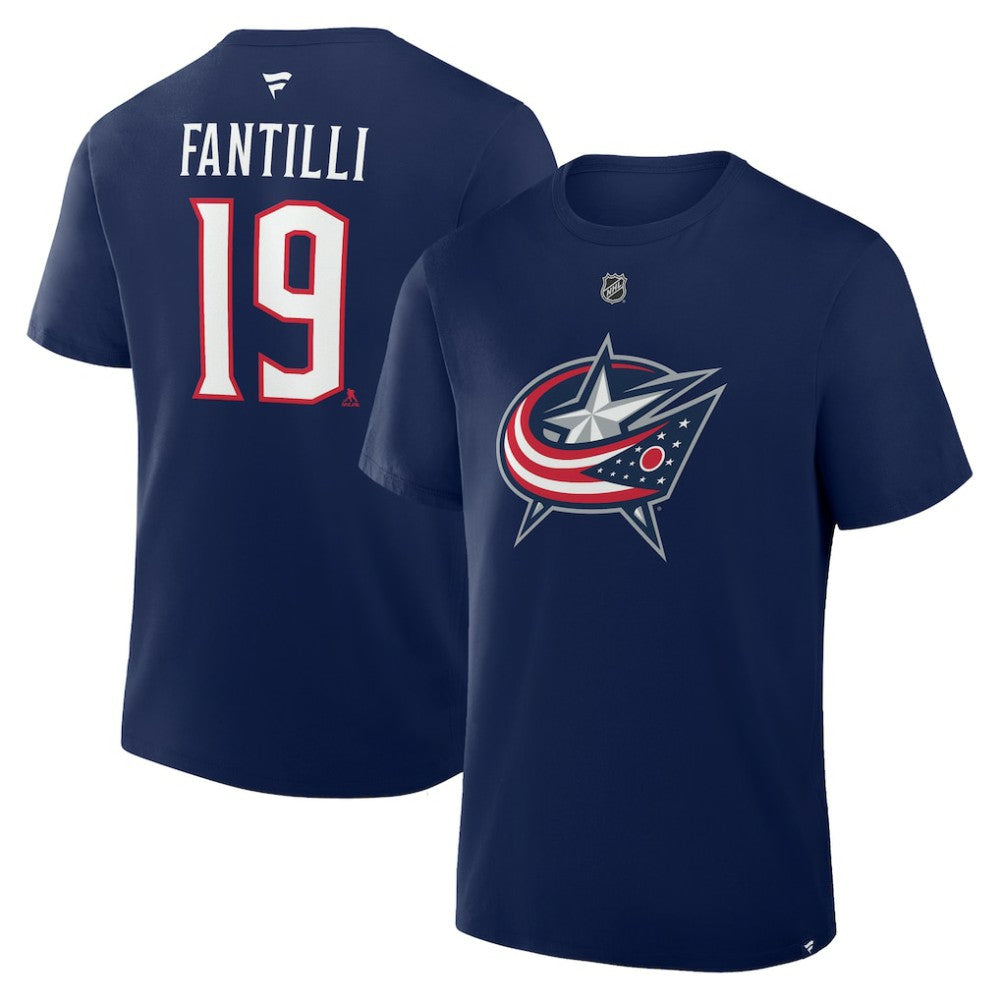Adam Fantilli Columbus Blue Jackets Fanatics Authentic Stack Name & Number T-Shirt - Navy | Fanatics near me