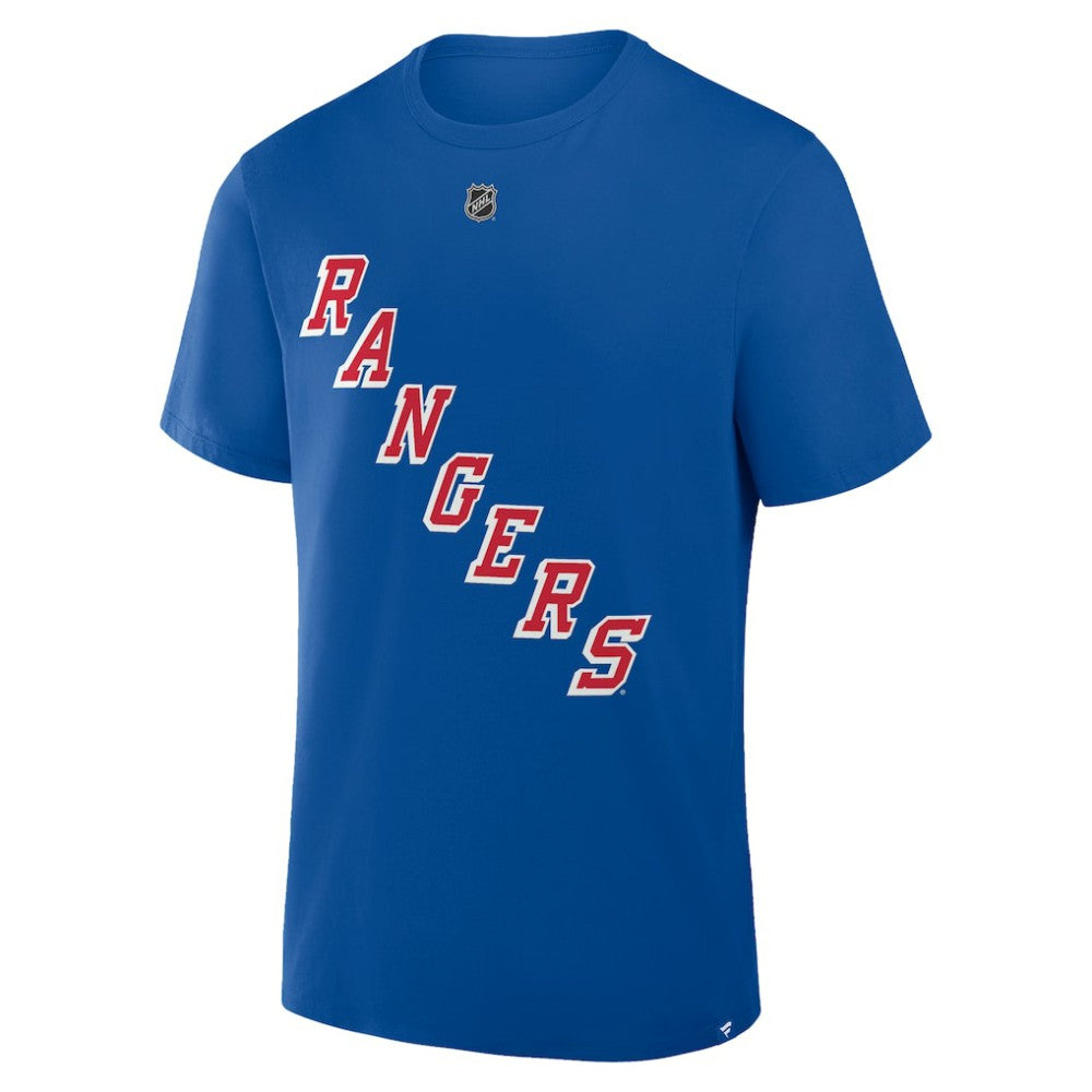 Adam Fox New York Rangers Fanatics Authentic Stack Name & Number T-Shirt - Blue | Fanatics discount