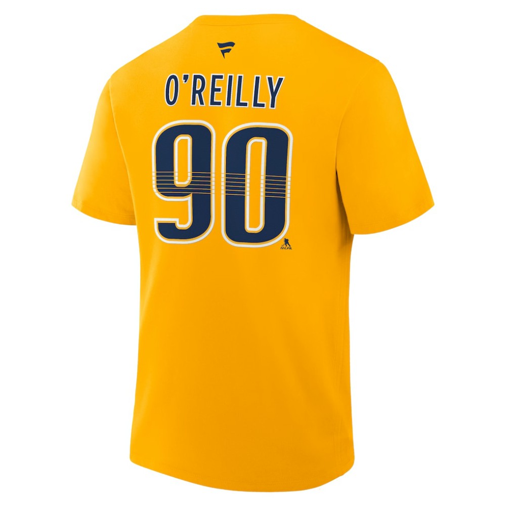 Ryan O'Reilly Nashville Predators Fanatics Authentic Stack Name & Number T-Shirt - Gold | Fanatics discount