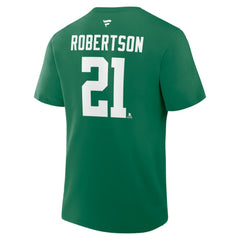 Jason Robertson Dallas Stars Fanatics Authentic Stack Name & Number T-Shirt - Kelly Green | Fanatics Lifestyle