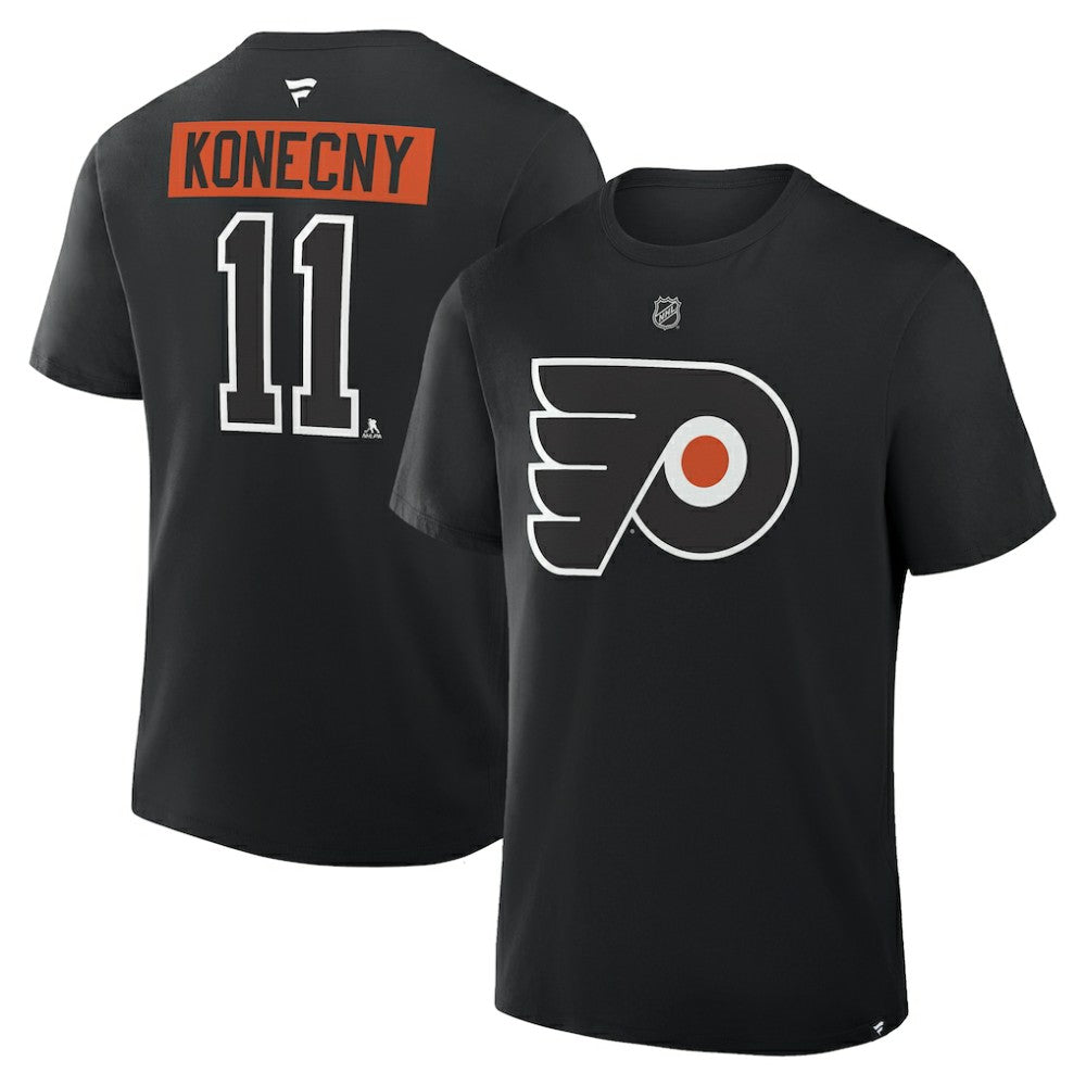 Travis Konecny Philadelphia Flyers Fanatics Authentic Stack Name & Number T-Shirt - Black | Fanatics near me