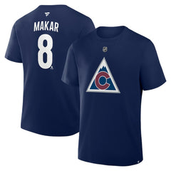 Cale Makar Colorado Avalanche Fanatics Authentic Stack Name & Number T-Shirt - Navy | Fanatics Lifestyle