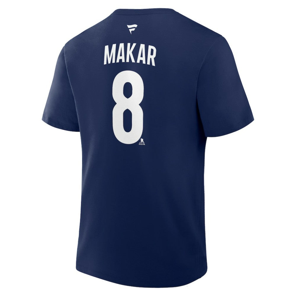 Cale Makar Colorado Avalanche Fanatics Authentic Stack Name & Number T-Shirt - Navy | Fanatics Lifestyle