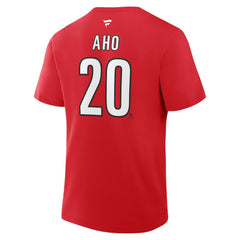 Sebastian Aho Carolina Hurricanes Fanatics Authentic Stack Name & Number T-Shirt - Red | Fanatics discount