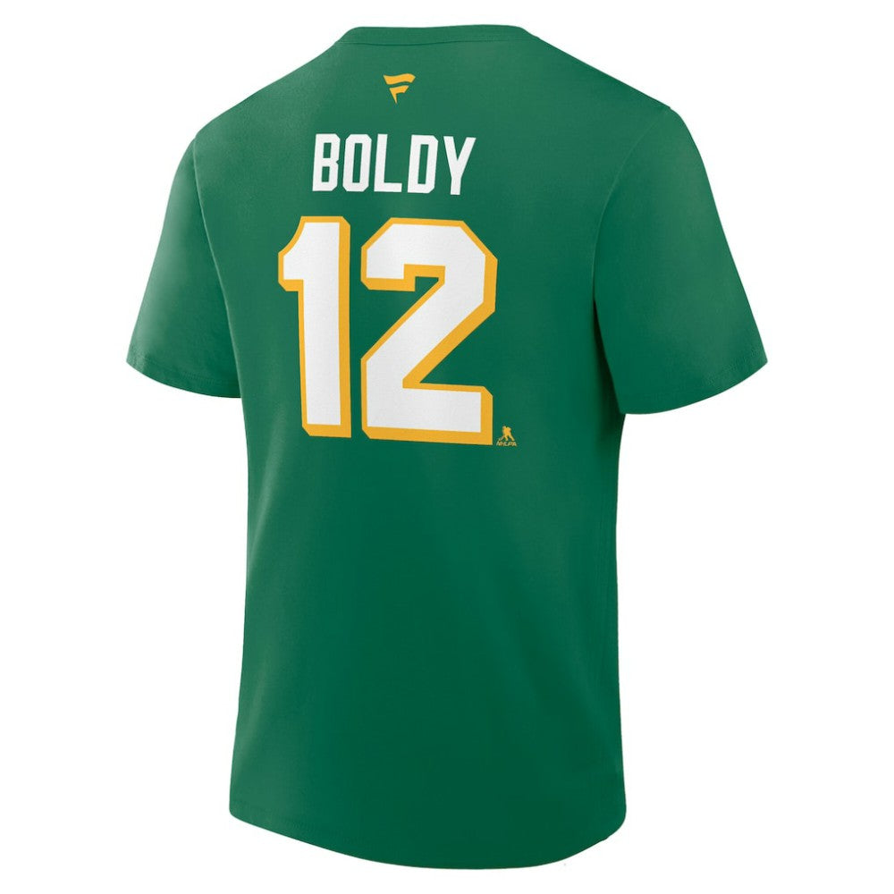 Matthew Boldy Minnesota Wild Fanatics Authentic Stack Name & Number T-Shirt - Kelly Green | Fanatics online