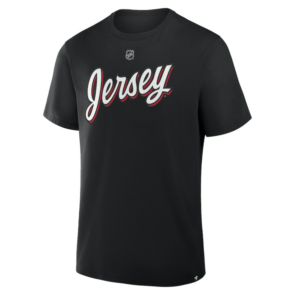 Jacob Markstrom New Jersey Devils Fanatics Authentic Stack Name & Number T-Shirt - Black | Fanatics Clearance