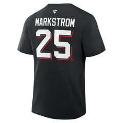 Jacob Markstrom New Jersey Devils Fanatics Authentic Stack Name & Number T-Shirt - Black | Fanatics Clearance