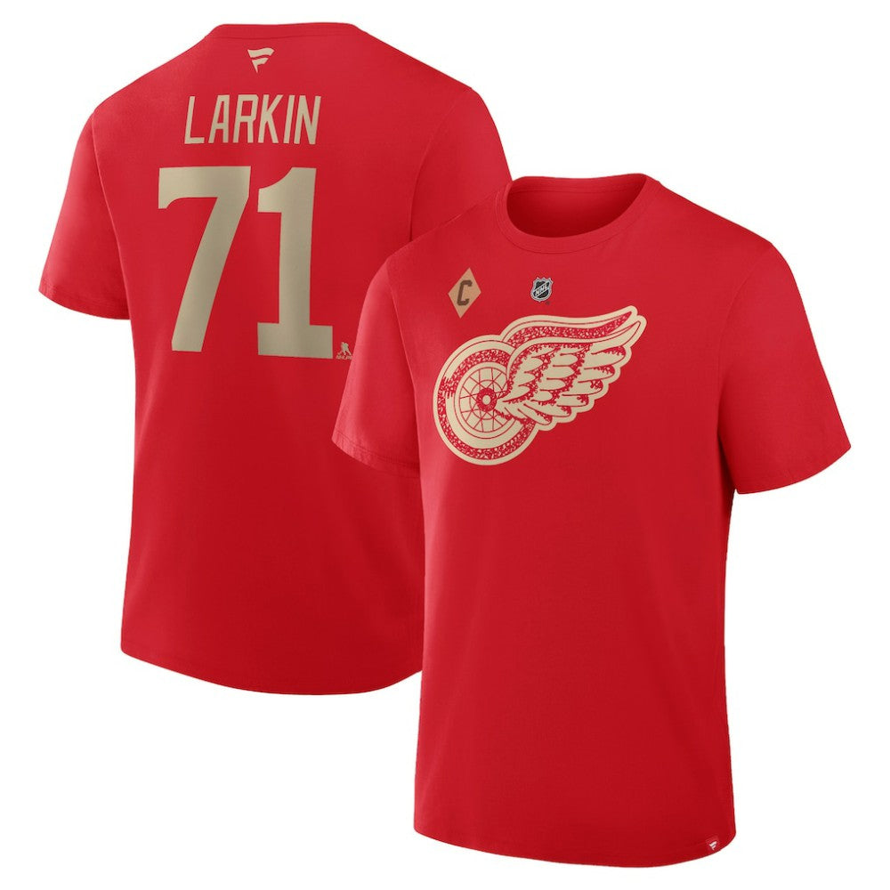 Dylan Larkin Detroit Red Wings Fanatics Authentic Stack Name & Number T-Shirt - Red | Fanatics discount