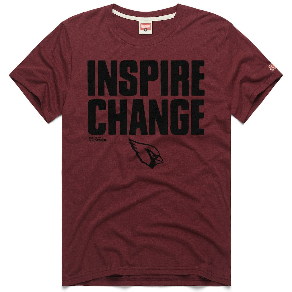 Arizona Cardinals Homage Unisex 2024 Inspire Change Tri-Blend T-Shirt - Cardinal - NFL