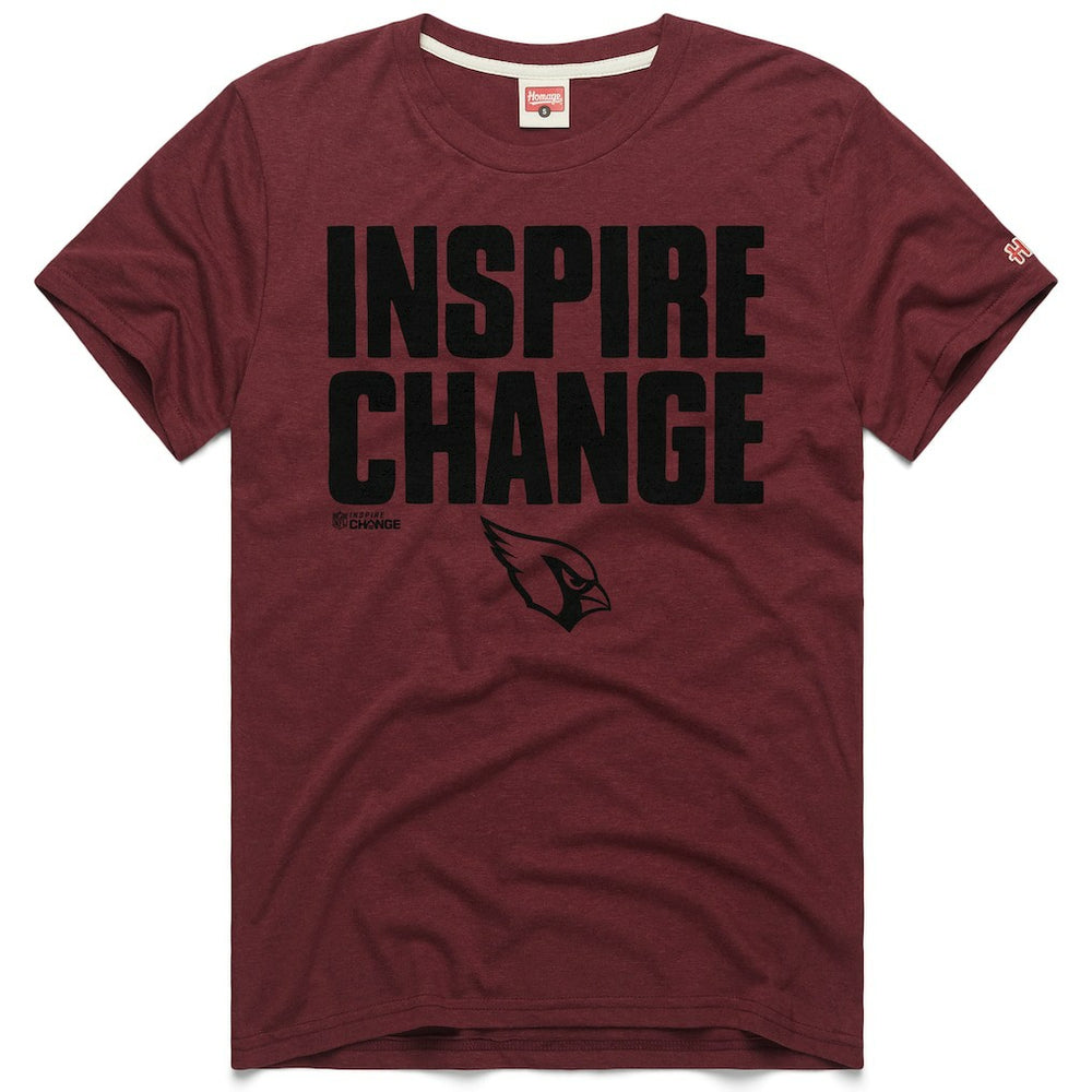 Arizona Cardinals Homage Unisex 2024 Inspire Change Tri-Blend T-Shirt - Cardinal - NFL