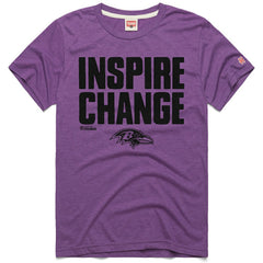 Baltimore Ravens Homage Unisex 2024 Inspire Change Tri-Blend T-Shirt - Purple - NFL