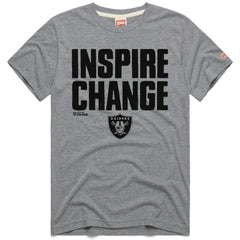 Las Vegas Raiders Homage Unisex 2024 Inspire Change Tri-Blend T-Shirt - Gray - NFL