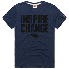 New England Patriots Homage Unisex 2024 Inspire Change Tri-Blend T-Shirt - Navy - NFL