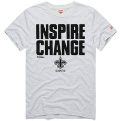New Orleans Saints Homage Unisex 2024 Inspire Change Tri-Blend T-Shirt - Ash - NFL
