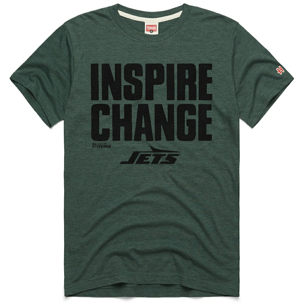 New York Jets Homage Unisex 2024 Inspire Change Tri-Blend T-Shirt - Green - NFL
