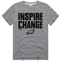 Philadelphia Eagles Homage Unisex 2024 Inspire Change Tri-Blend T-Shirt - Gray - NFL