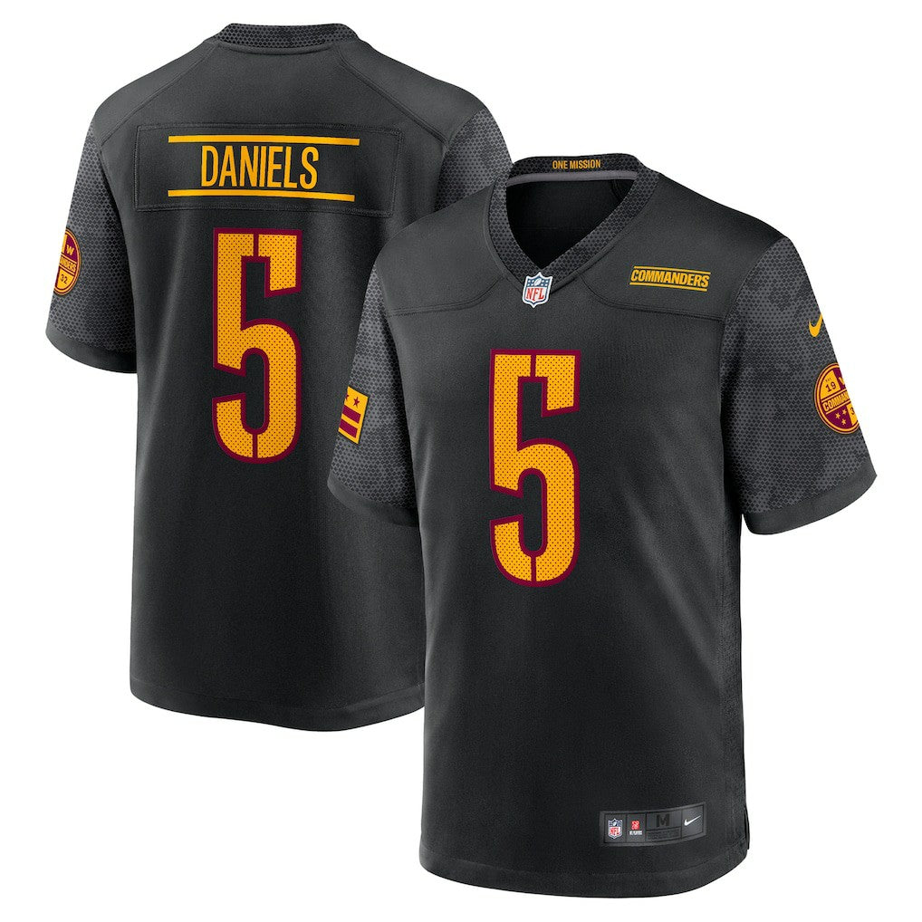 Jayden Daniels Washington Commanders Alternate Game Player Jersey - Black - Nike