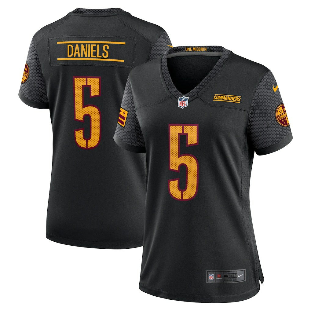 Jayden Daniels Washington Commanders Women's Alternate Game Player Jersey - Black - Nike