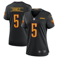 Jayden Daniels Washington Commanders Women's Alternate Game Player Jersey - Black - Nike