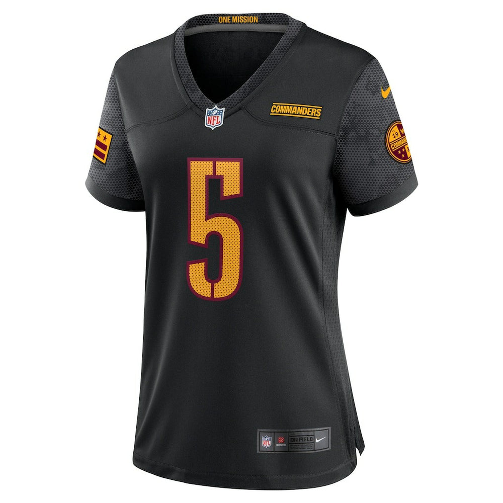 Jayden Daniels Washington Commanders Women's Alternate Game Player Jersey - Black - Nike