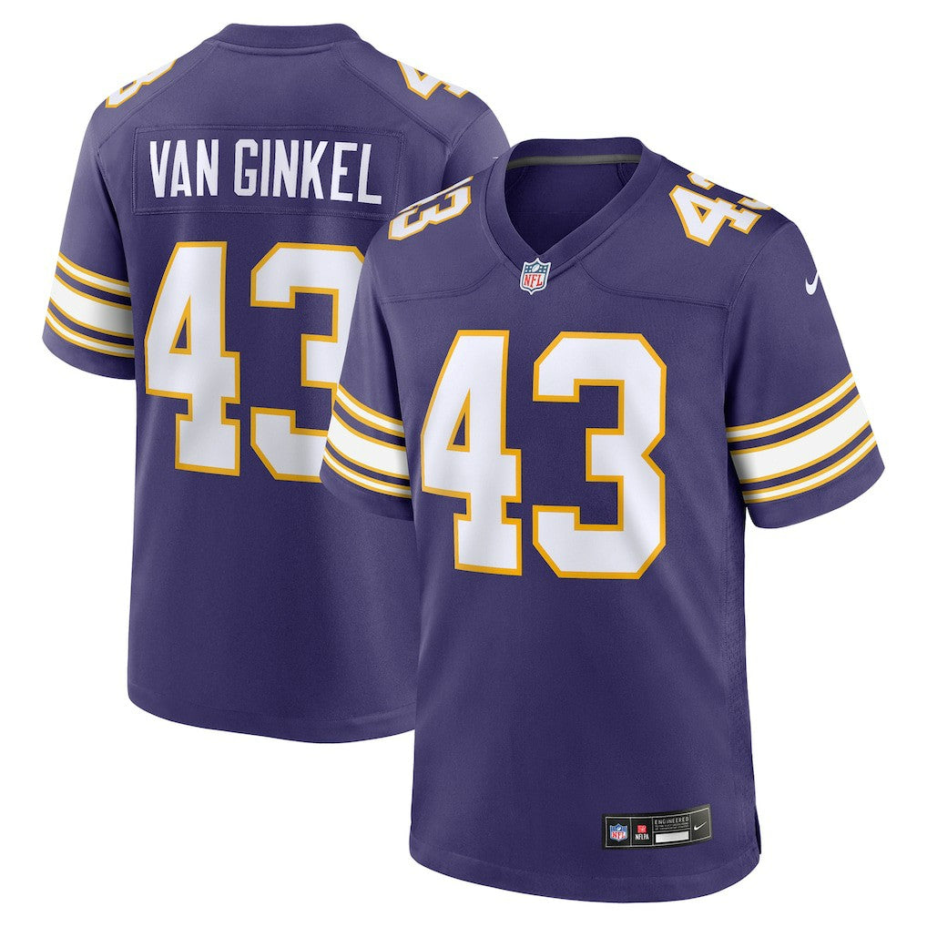 Andrew Van Ginkel Minnesota Vikings Alternate Game Jersey - Purple - Nike