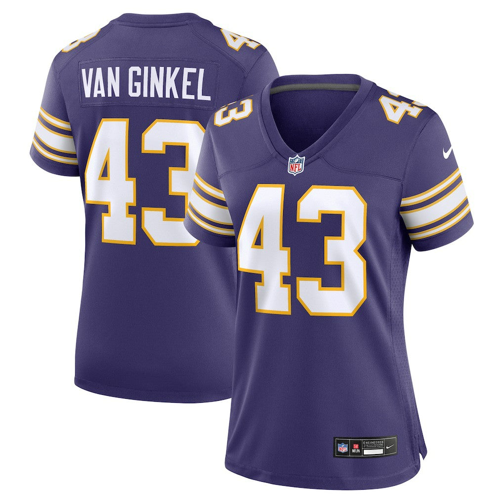Andrew Van Ginkel Minnesota Vikings Women's Alternate Game Jersey - Purple - Nike