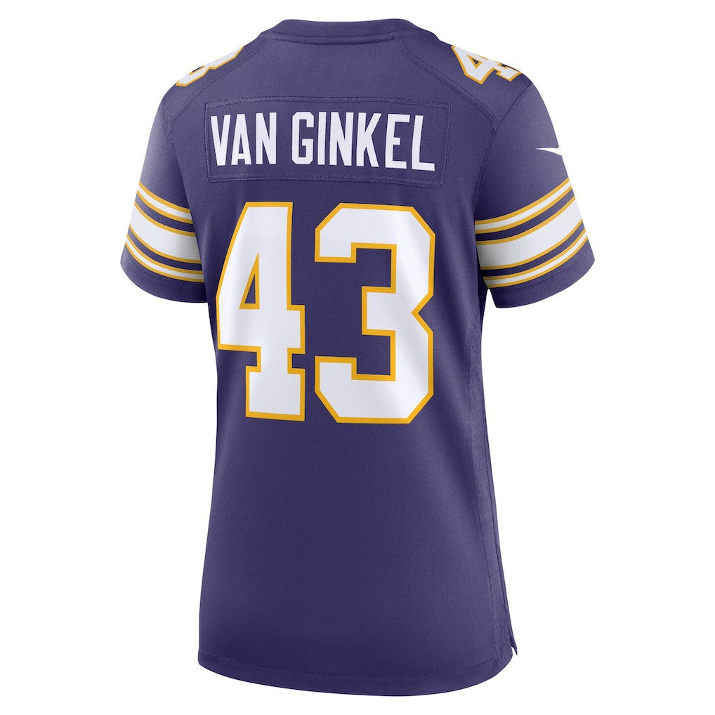 Andrew Van Ginkel Minnesota Vikings Women's Alternate Game Jersey - Purple - Nike