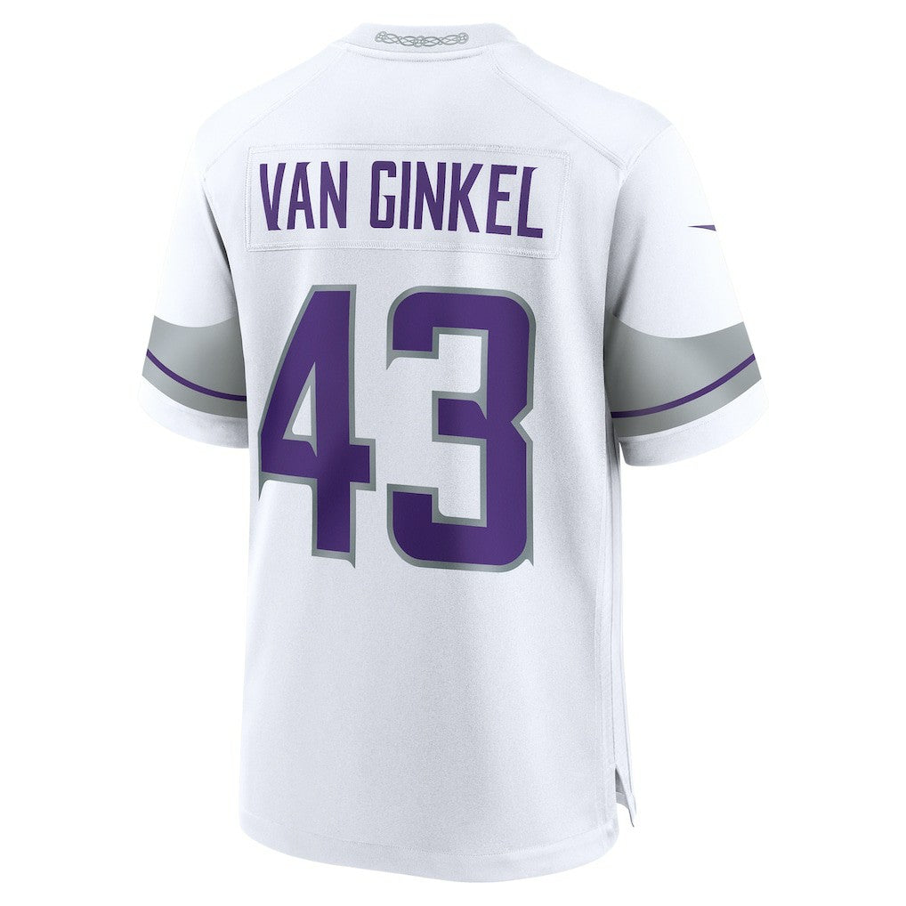 Andrew Van Ginkel Minnesota Vikings Alternate Game Jersey - White - Nike