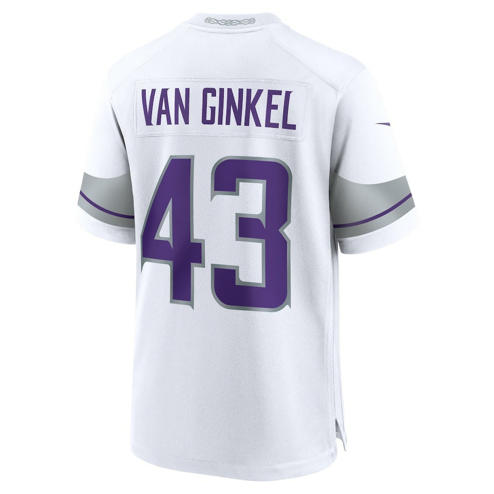 Andrew Van Ginkel Minnesota Vikings Alternate Game Jersey - White - Nike