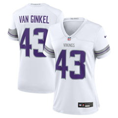 Andrew Van Ginkel Minnesota Vikings Women's Alternate Game Jersey - White - Nike