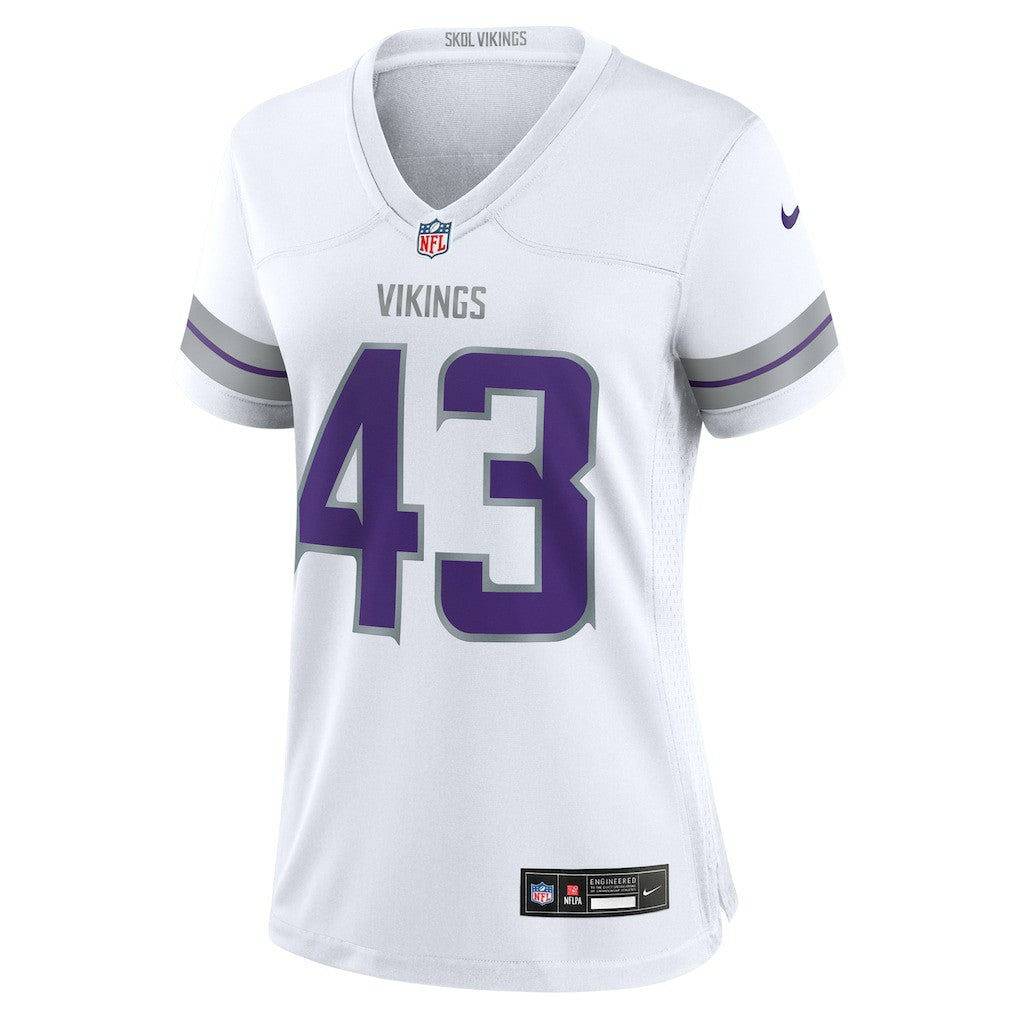 Andrew Van Ginkel Minnesota Vikings Women's Alternate Game Jersey - White - Nike