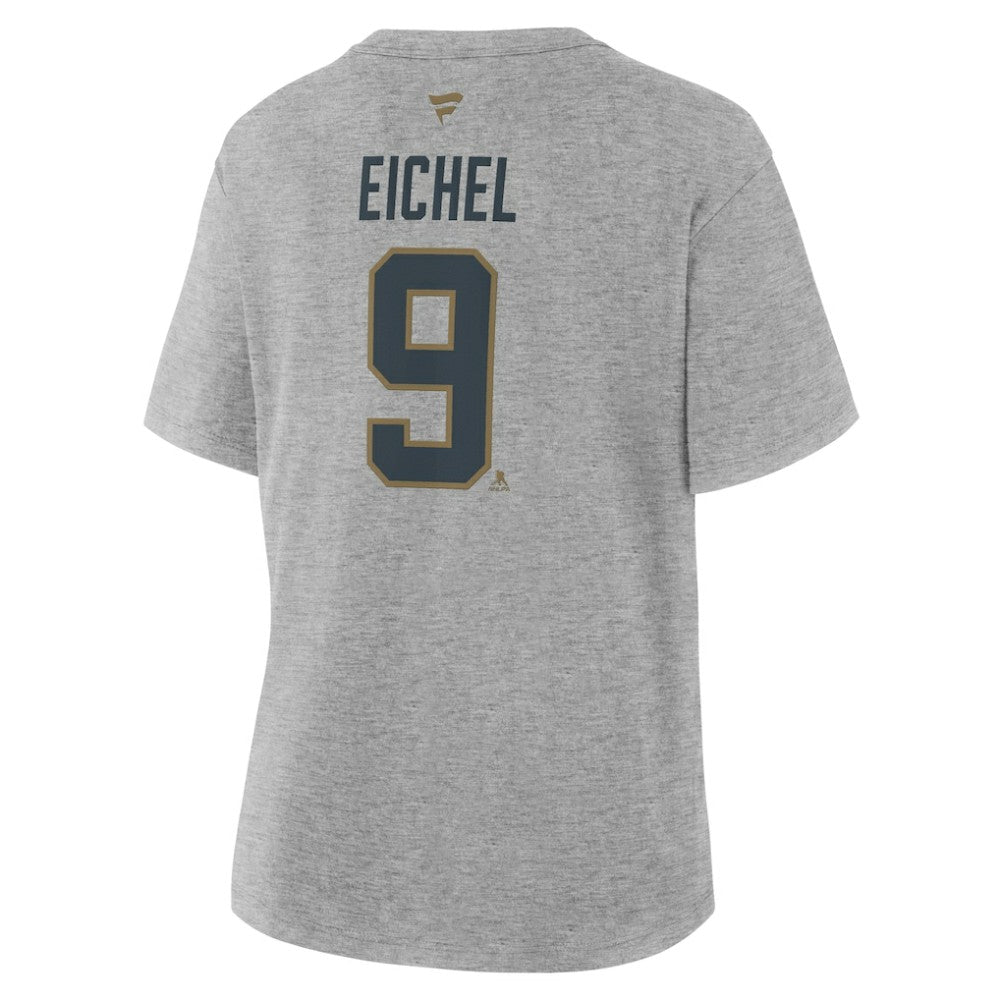 Jack Eichel Vegas Golden Knights Fanatics Women's Authentic Stack Name & Number T-Shirt - Heather Gray | Fanatics discount