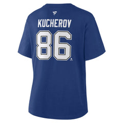 Nikita Kucherov Tampa Bay Lightning Fanatics Women's Authentic Stack Name & Number T-Shirt - Blue | Fanatics on sale