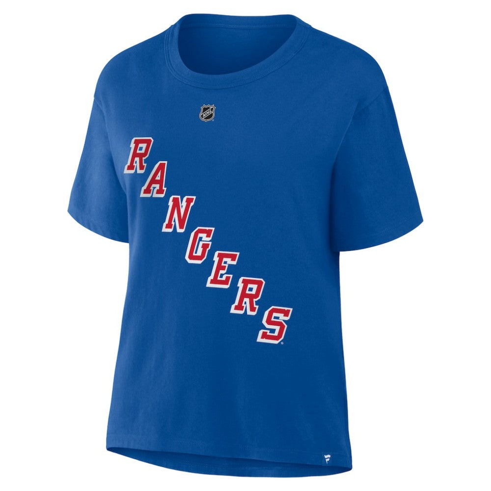 Artemi Panarin New York Rangers Fanatics Women's Authentic Stack Name & Number T-Shirt - Blue | Fanatics online