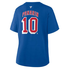 Artemi Panarin New York Rangers Fanatics Women's Authentic Stack Name & Number T-Shirt - Blue | Fanatics online