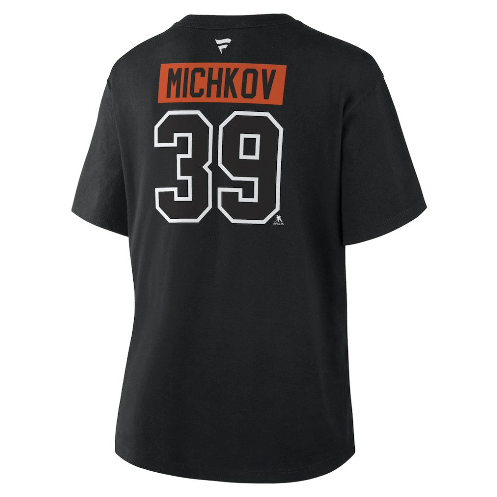 Matvei Michkov Philadelphia Flyers Fanatics Women's Authentic Stack Name & Number T-Shirt - Black | Fanatics on sale