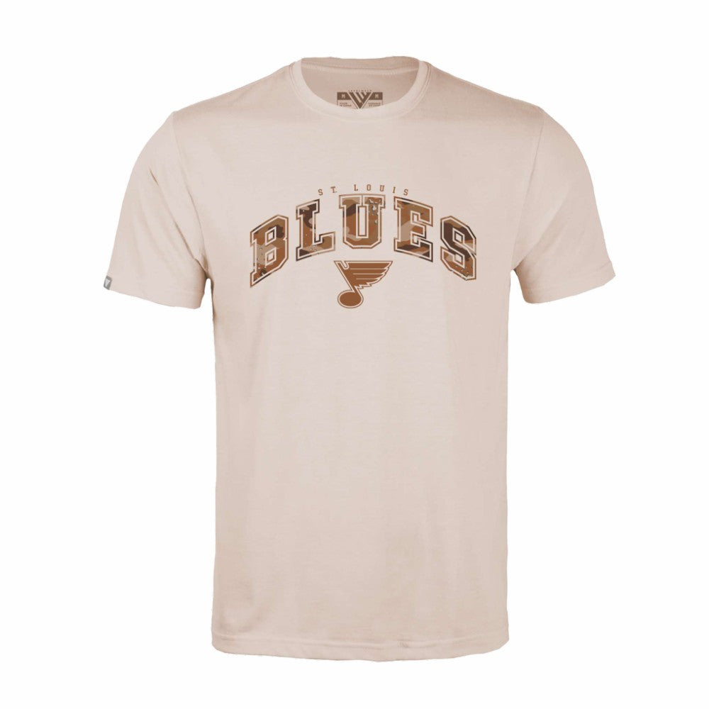 St. Louis Blues Levelwear Desert Camo Richmond Decoy T-Shirt - Khaki | NHL online