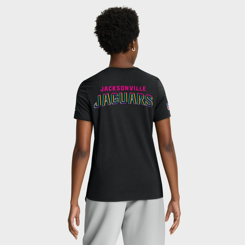 Jacksonville Jaguars Women's 2025 NFL Crucial Catch Tri-Blend Dri-FIT T-Shirt - Black - Nike