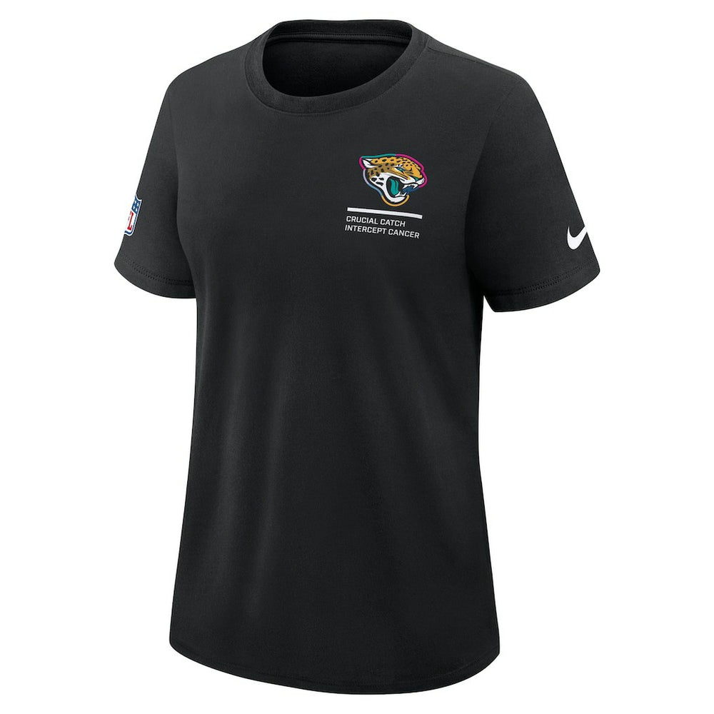Jacksonville Jaguars Women's 2025 NFL Crucial Catch Tri-Blend Dri-FIT T-Shirt - Black - Nike