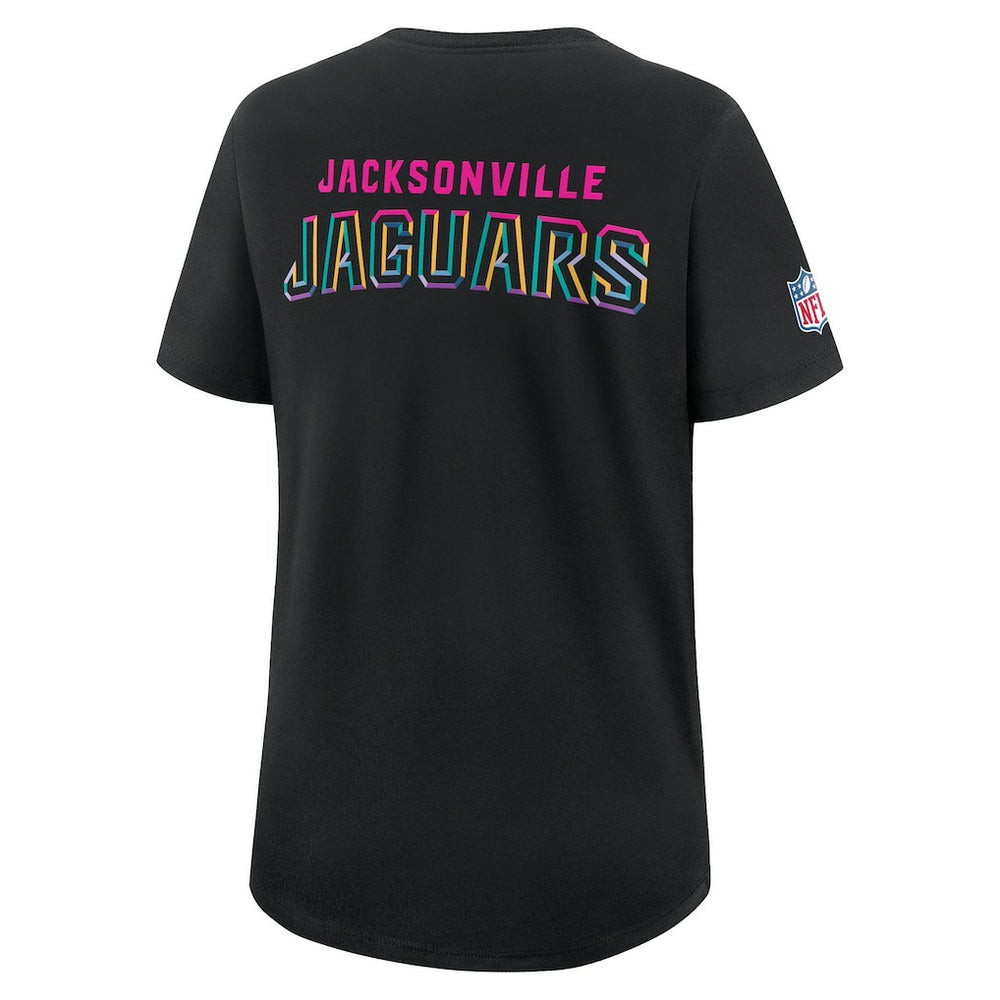 Jacksonville Jaguars Women's 2025 NFL Crucial Catch Tri-Blend Dri-FIT T-Shirt - Black - Nike