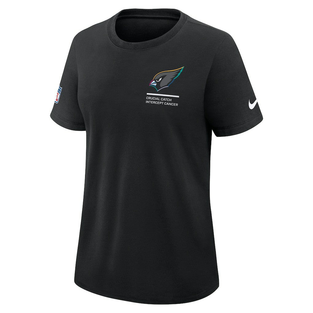 Arizona Cardinals Women's 2025 NFL Crucial Catch Tri-Blend Dri-FIT T-Shirt - Black - Nike
