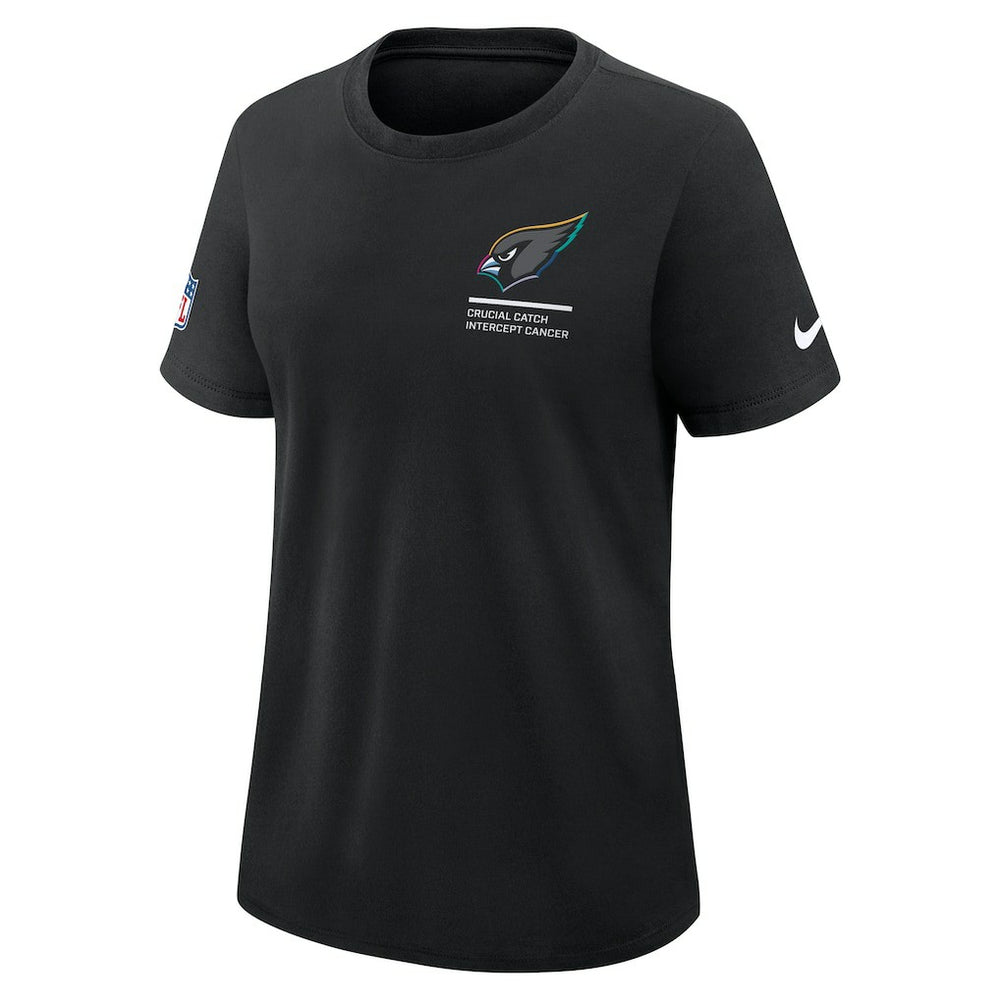 Arizona Cardinals Women's 2025 NFL Crucial Catch Tri-Blend Dri-FIT T-Shirt - Black - Nike