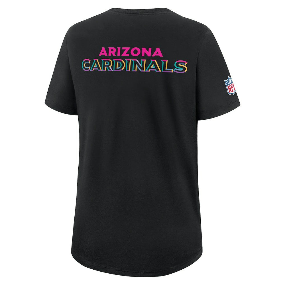 Arizona Cardinals Women's 2025 NFL Crucial Catch Tri-Blend Dri-FIT T-Shirt - Black - Nike