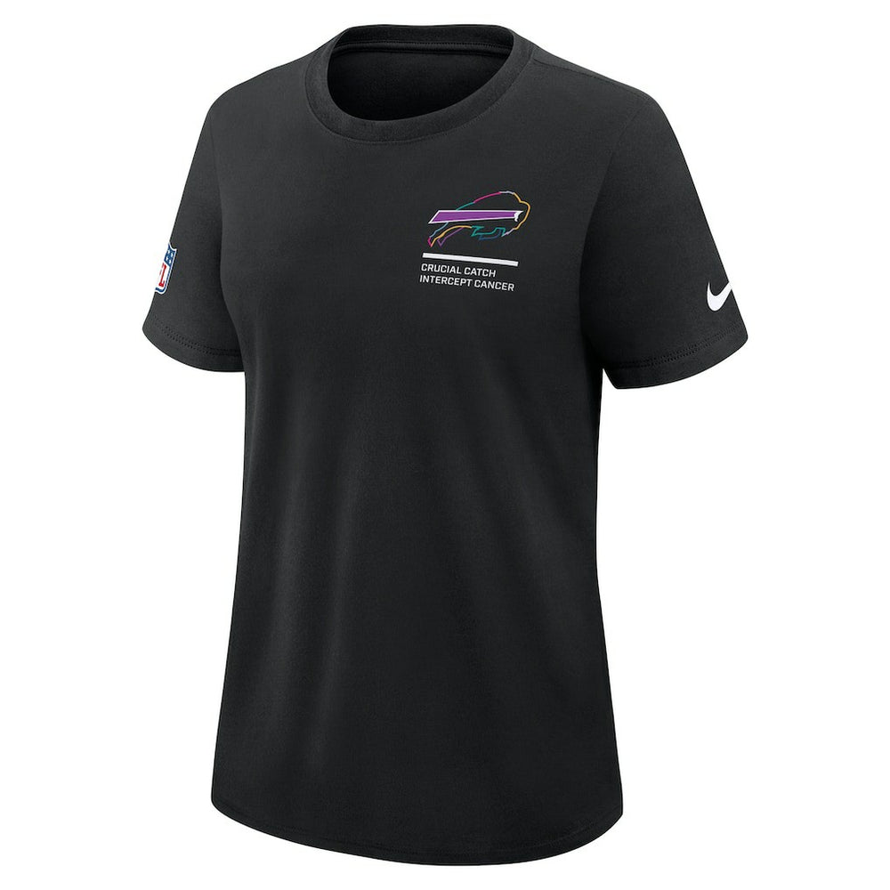Buffalo Bills Women's 2025 NFL Crucial Catch Tri-Blend Dri-FIT T-Shirt - Black - Nike