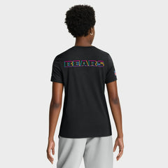 Chicago Bears Women's 2025 NFL Crucial Catch Tri-Blend Dri-FIT T-Shirt - Black - Nike