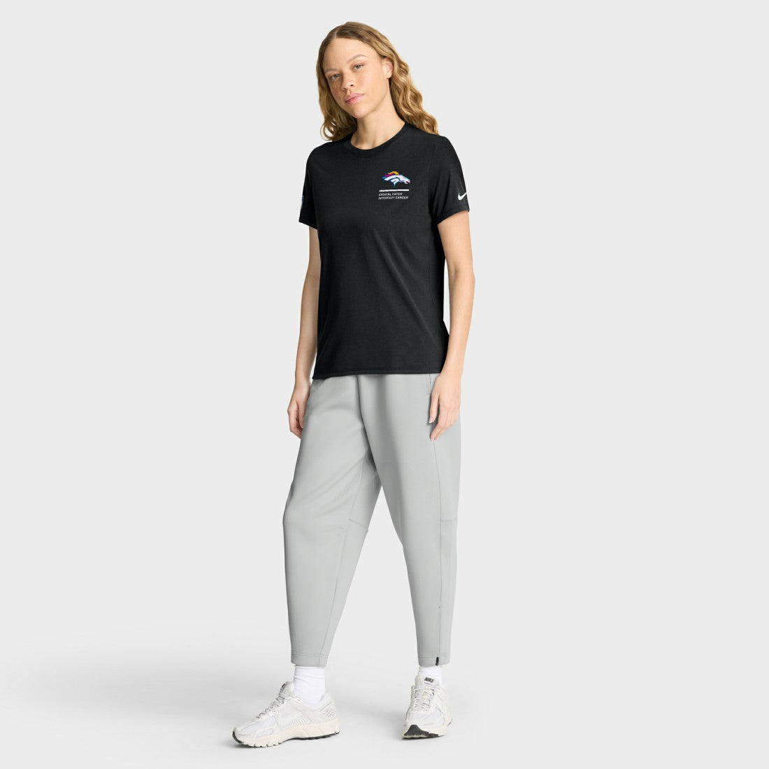 Denver Broncos Women's 2025 NFL Crucial Catch Tri-Blend Dri-FIT T-Shirt - Black - Nike