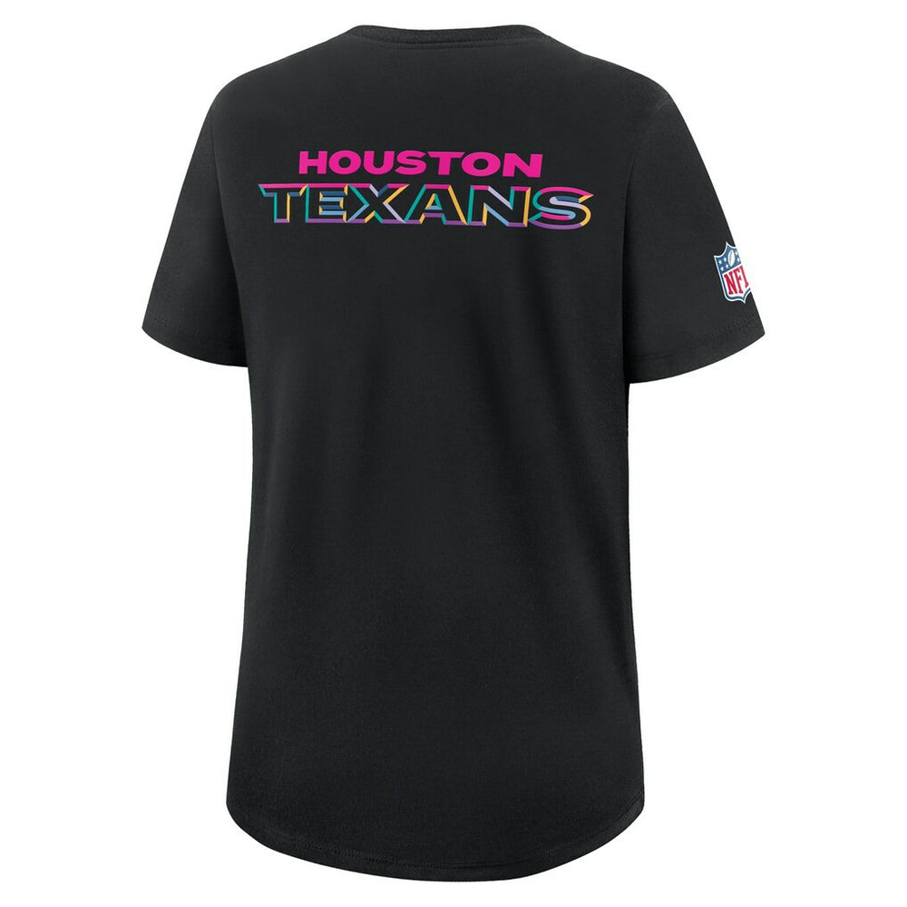 Houston Texans Women's 2025 NFL Crucial Catch Tri-Blend Dri-FIT T-Shirt - Black - Nike