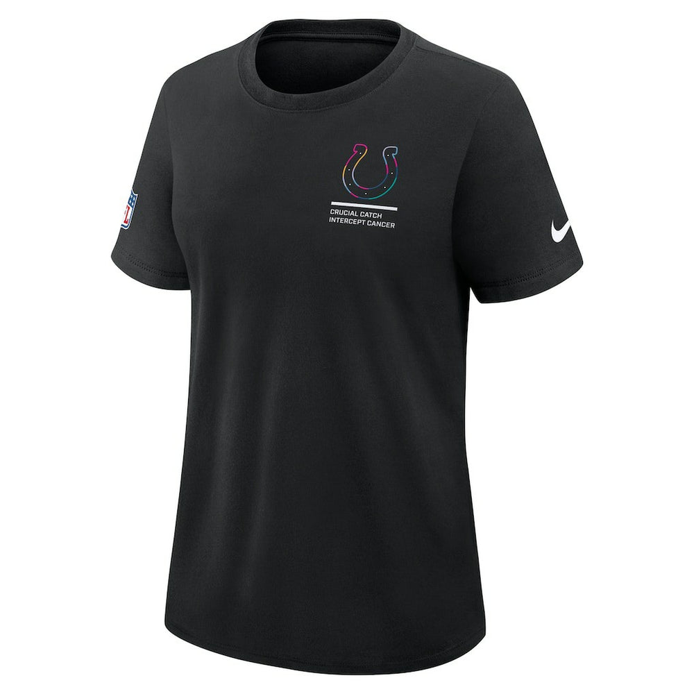 Indianapolis Colts Women's 2025 NFL Crucial Catch Tri-Blend Dri-FIT T-Shirt - Black - Nike
