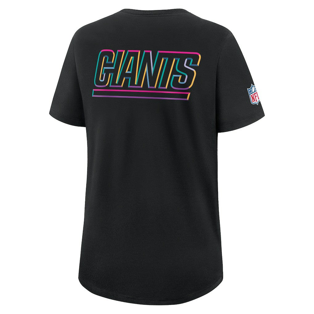 New York Giants Women's 2025 NFL Crucial Catch Tri-Blend Dri-FIT T-Shirt - Black - Nike